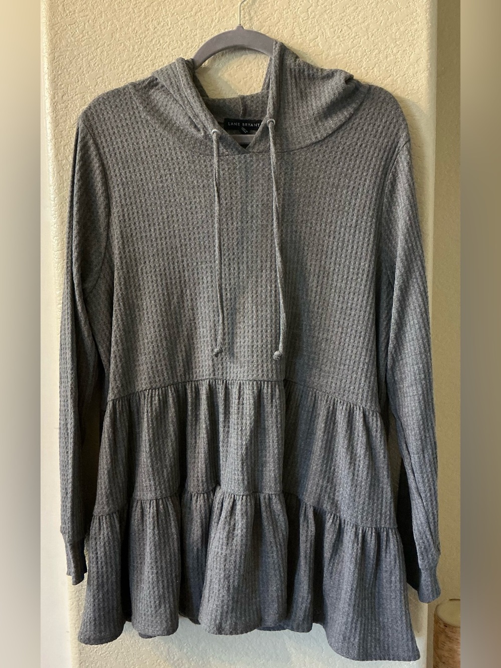 Lane Bryant Gray Boho Lightweight Hoodie 14/16